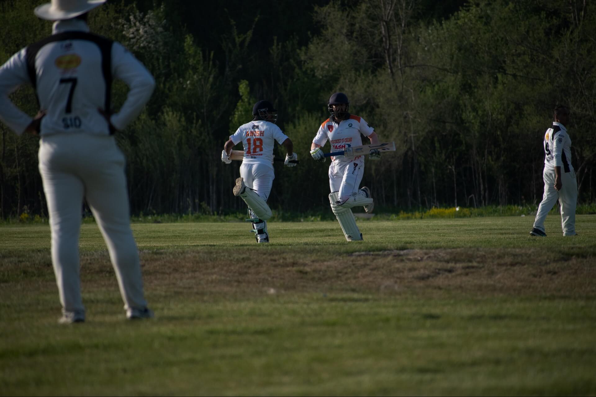 Jogging out to the middle